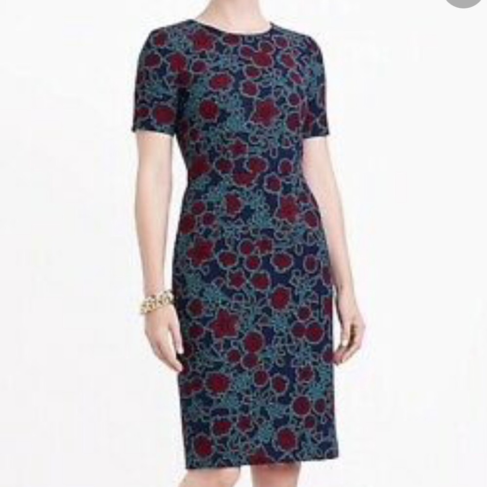 J. Crew Factory Casual Floral Sheath Dress
